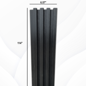 interior slat wall black